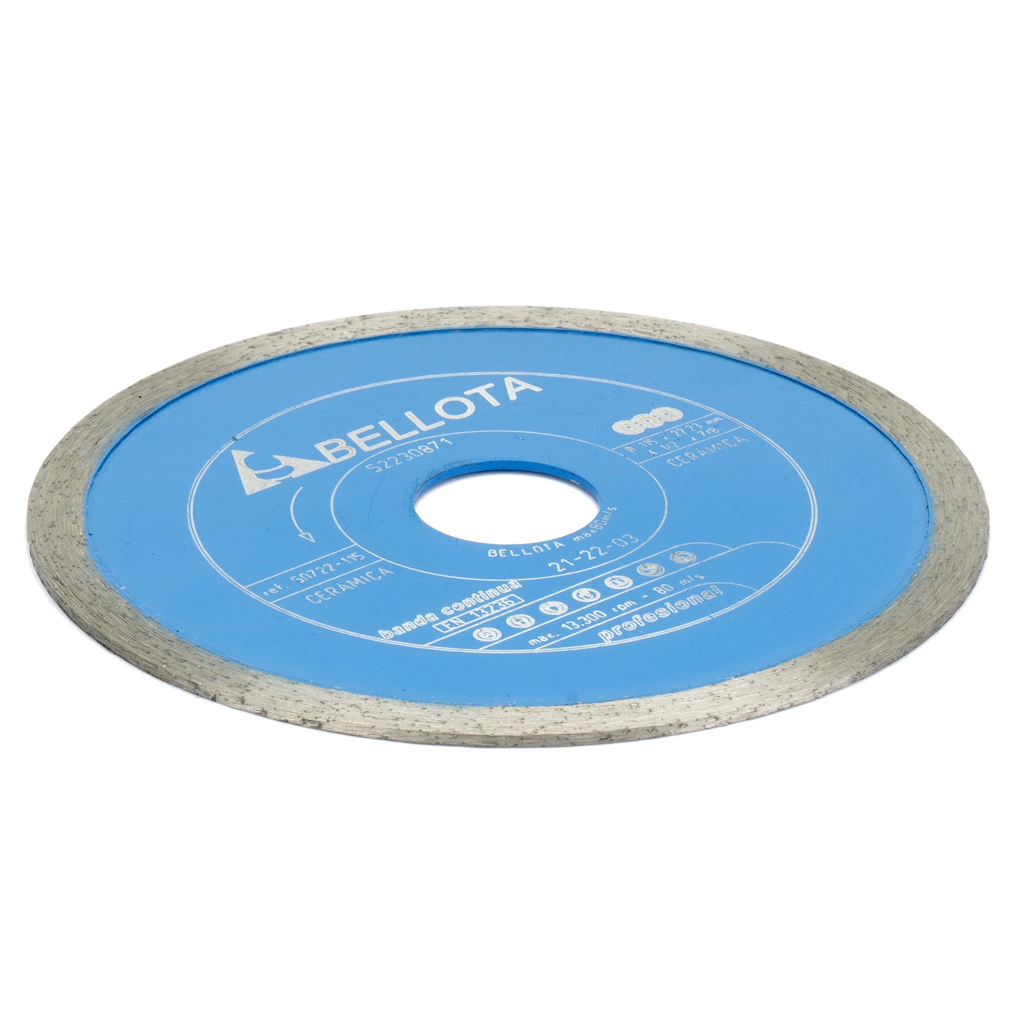 Disco diamante banda continua para cerámica Pro corte seco / 50722