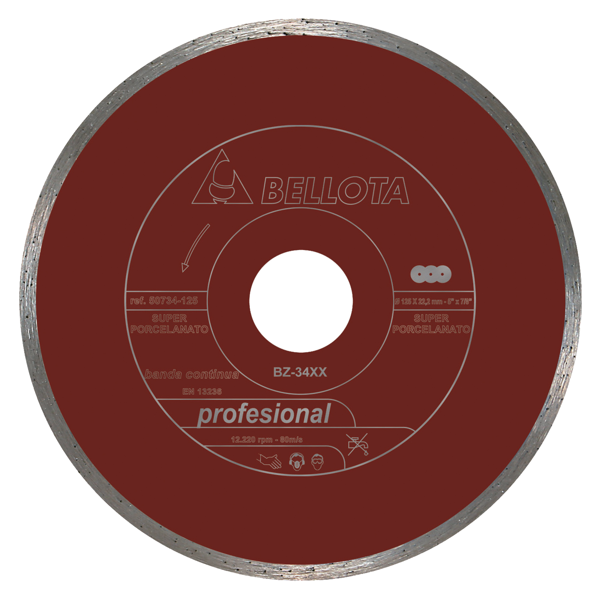 Disco diamante banda continua para porcelánico Pro corte seco / 50734