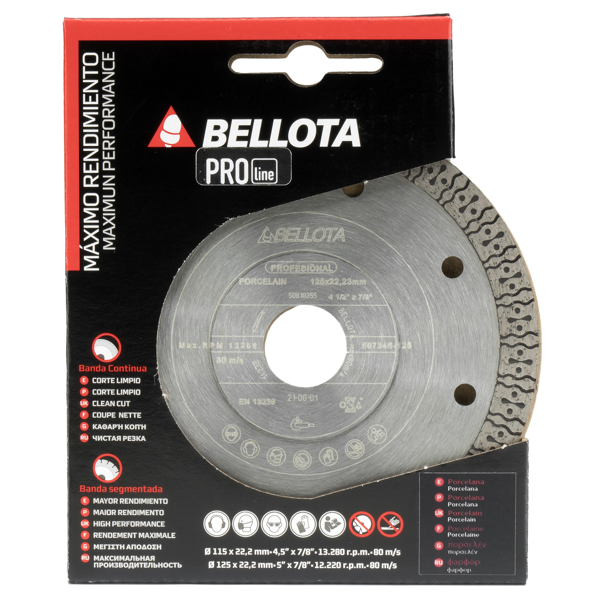 Disco diamante fino banda continua para porcelánico Pro corte seco / 50734S