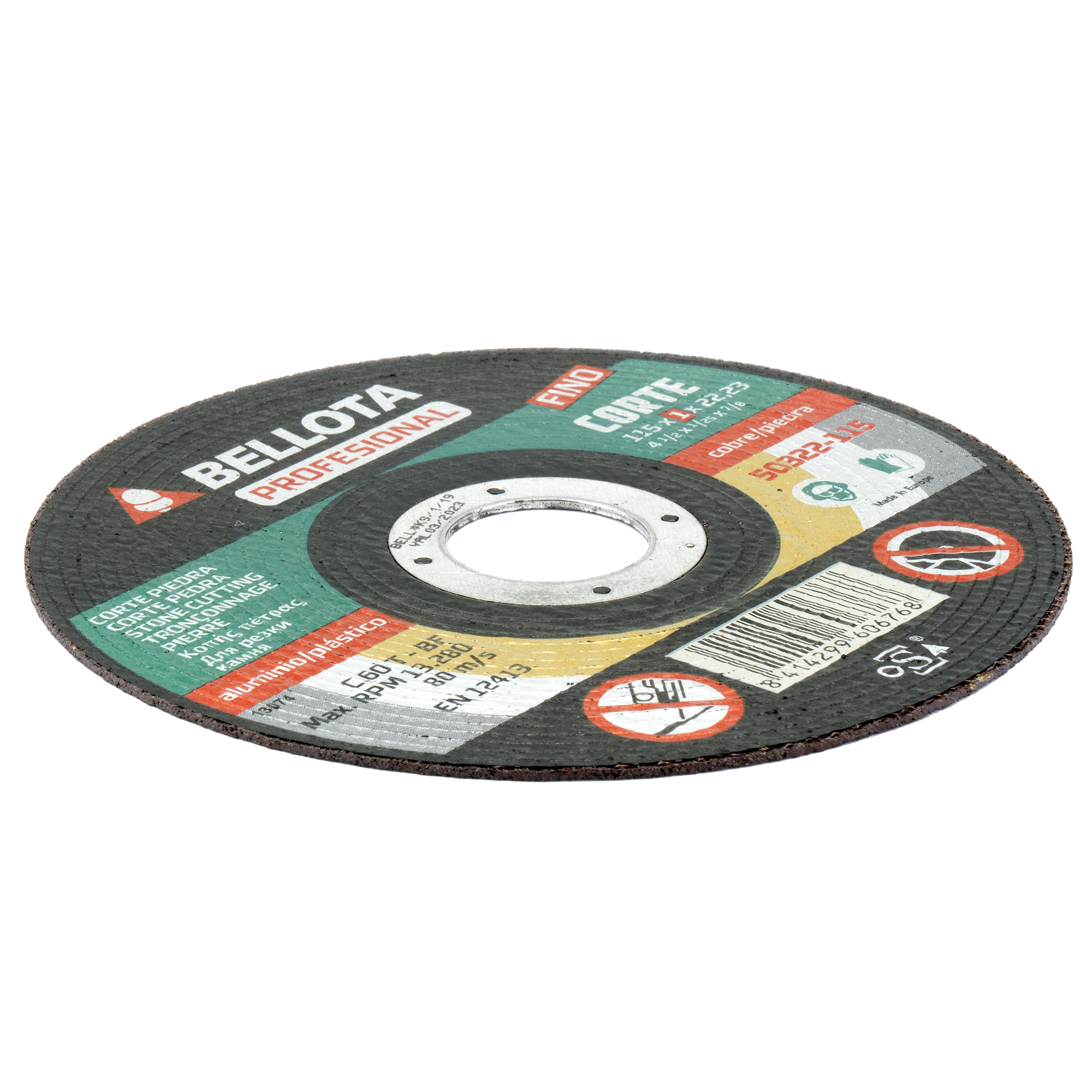 Disco abrasivo profesional fino multimaterial, 1 mm / 50322