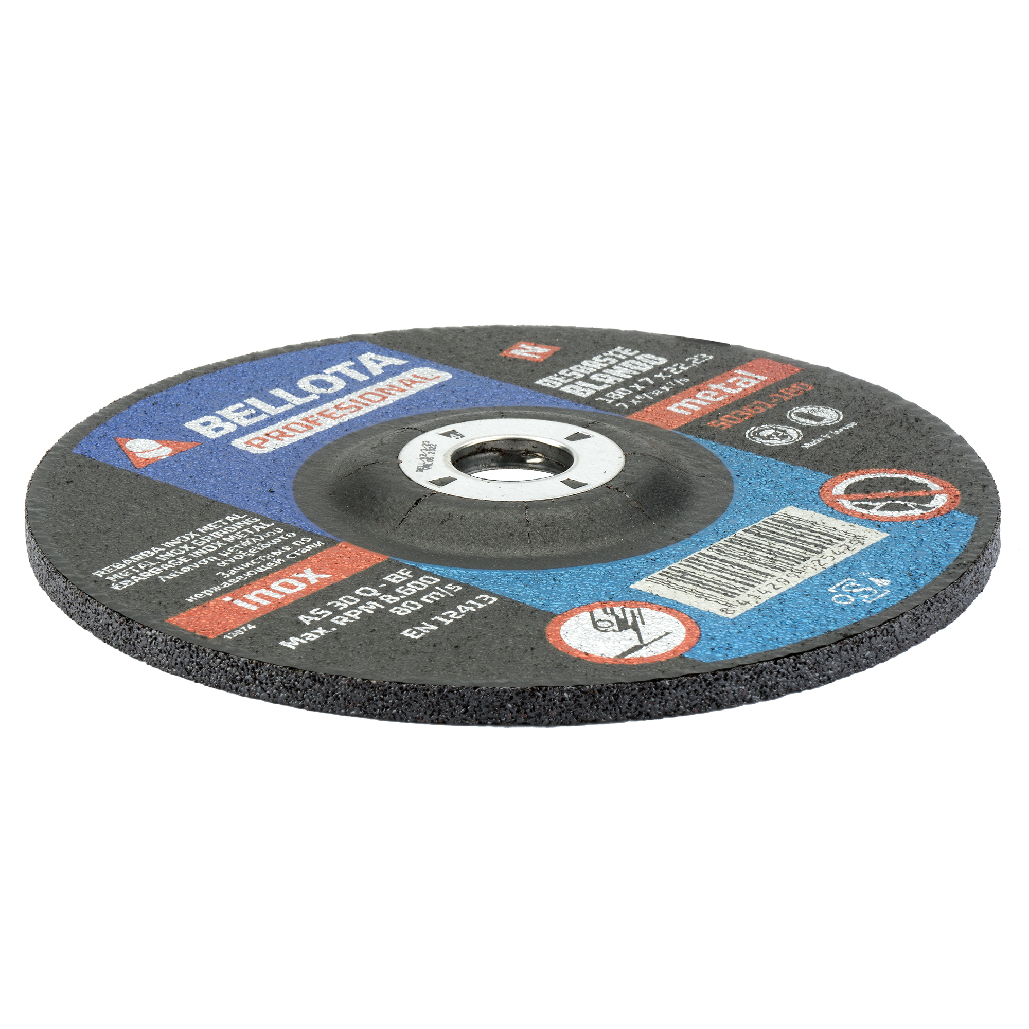 Disco abrasivo profesional para desbaste inox-metal, blando 7 mm / 50361