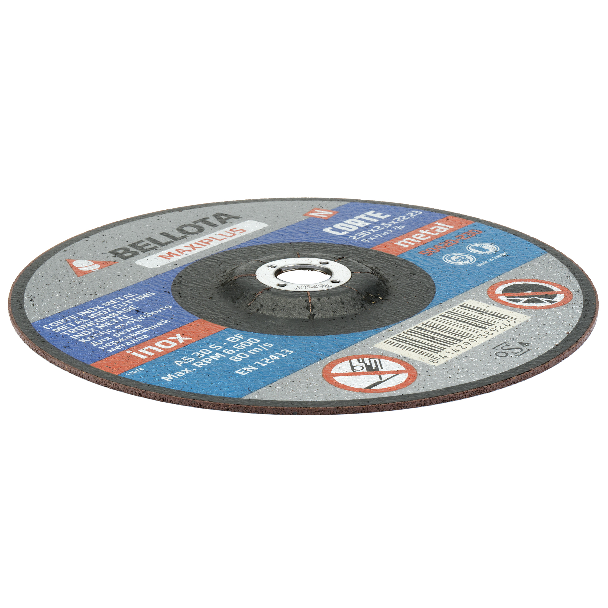 Disco abrasivo maxiplus para corte inox-metal, 2,5 mm / 50420