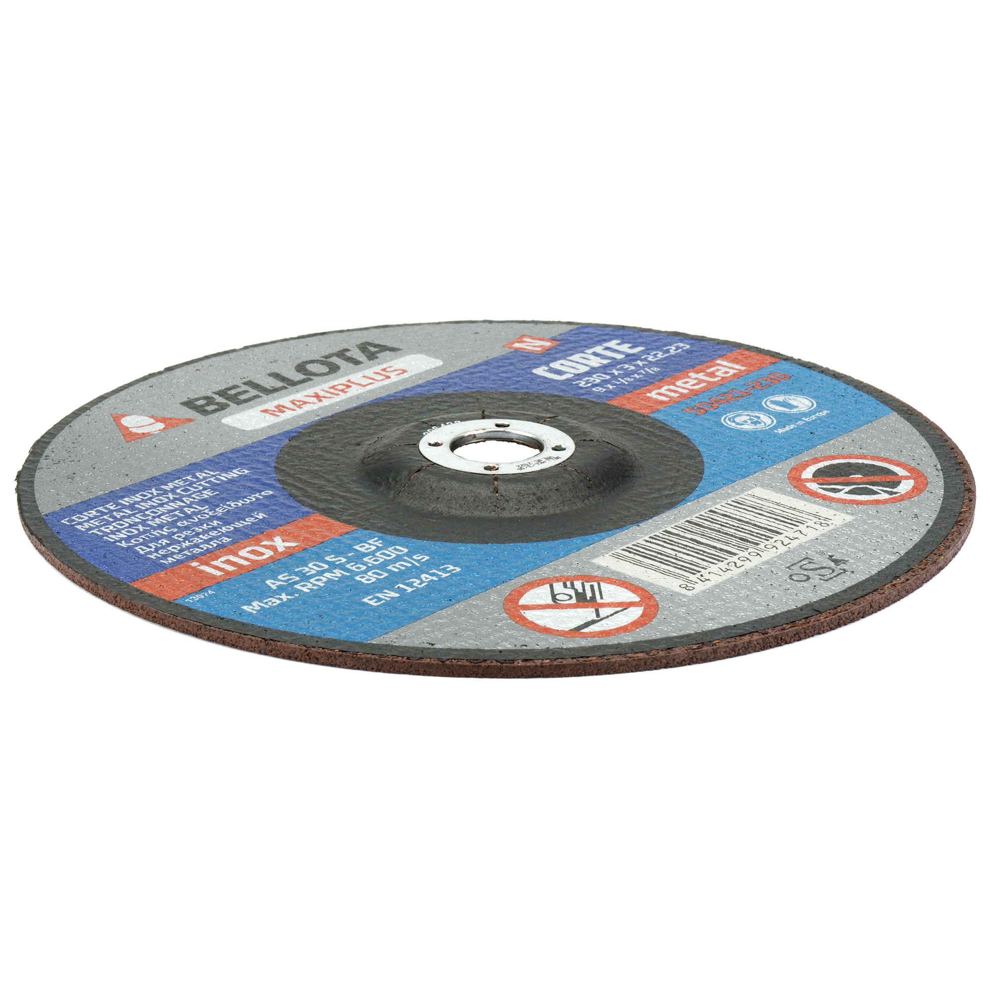 Disco abrasivo maxiplus para corte inox-metal, 3 mm / 50421