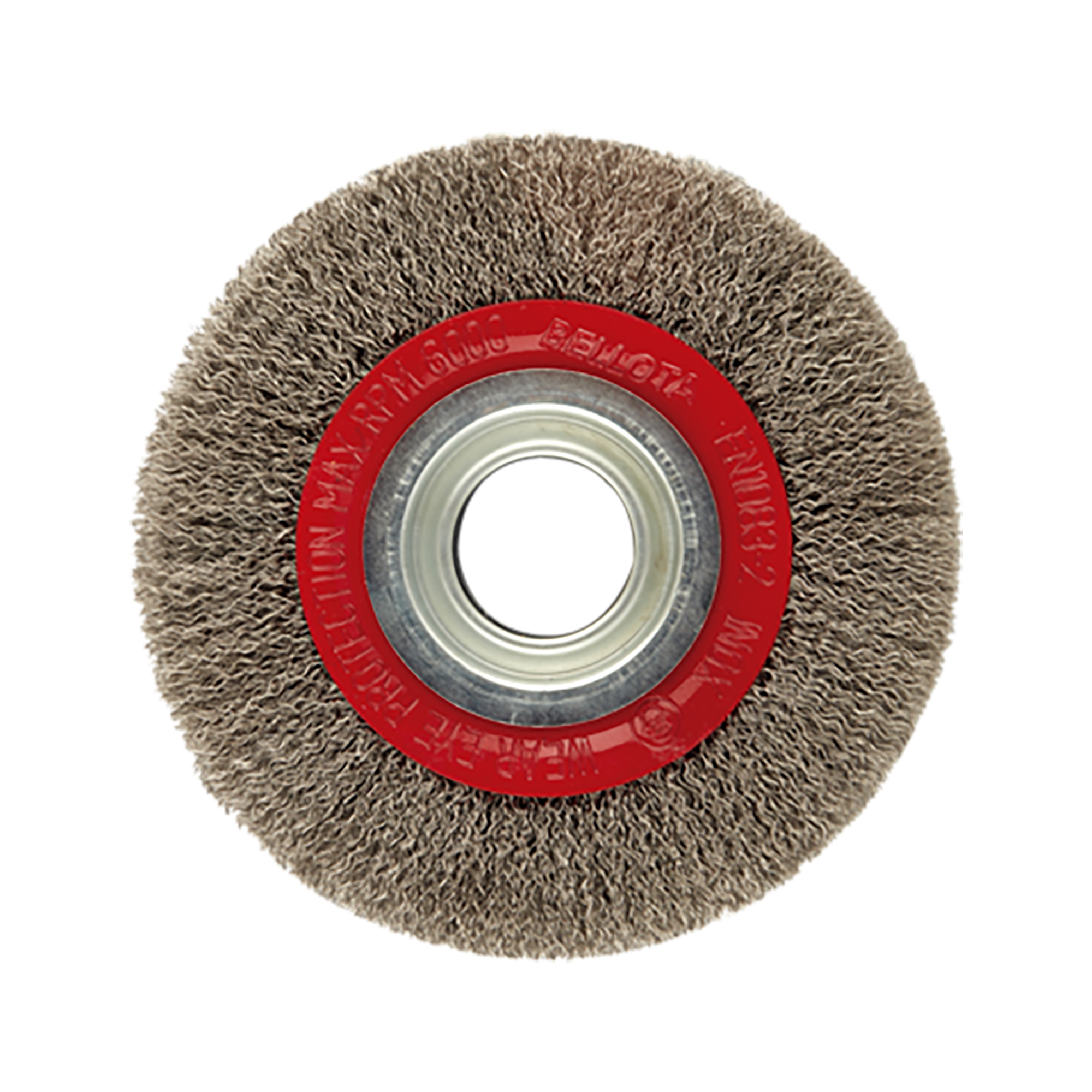 Cepillo circular, alambre de acero latonado ondulado / 50810