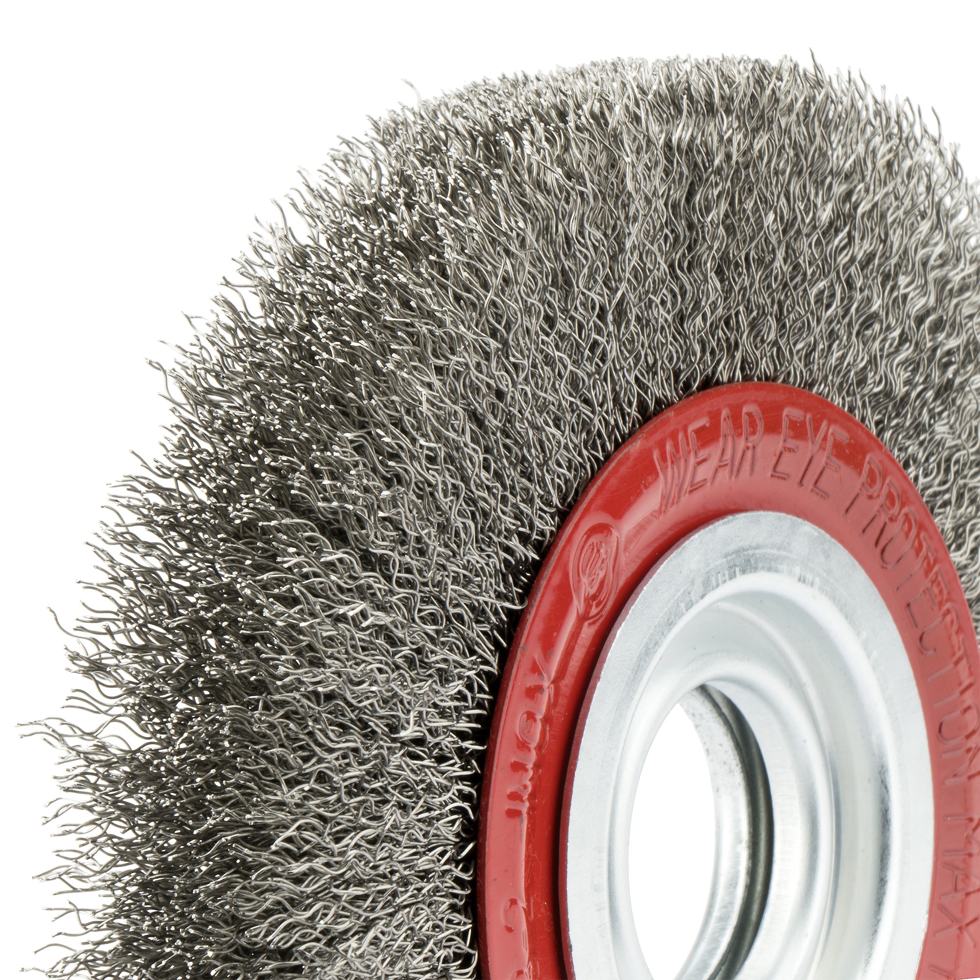 Cepillo circular, alambre de acero inoxidable ondulado / 50810I