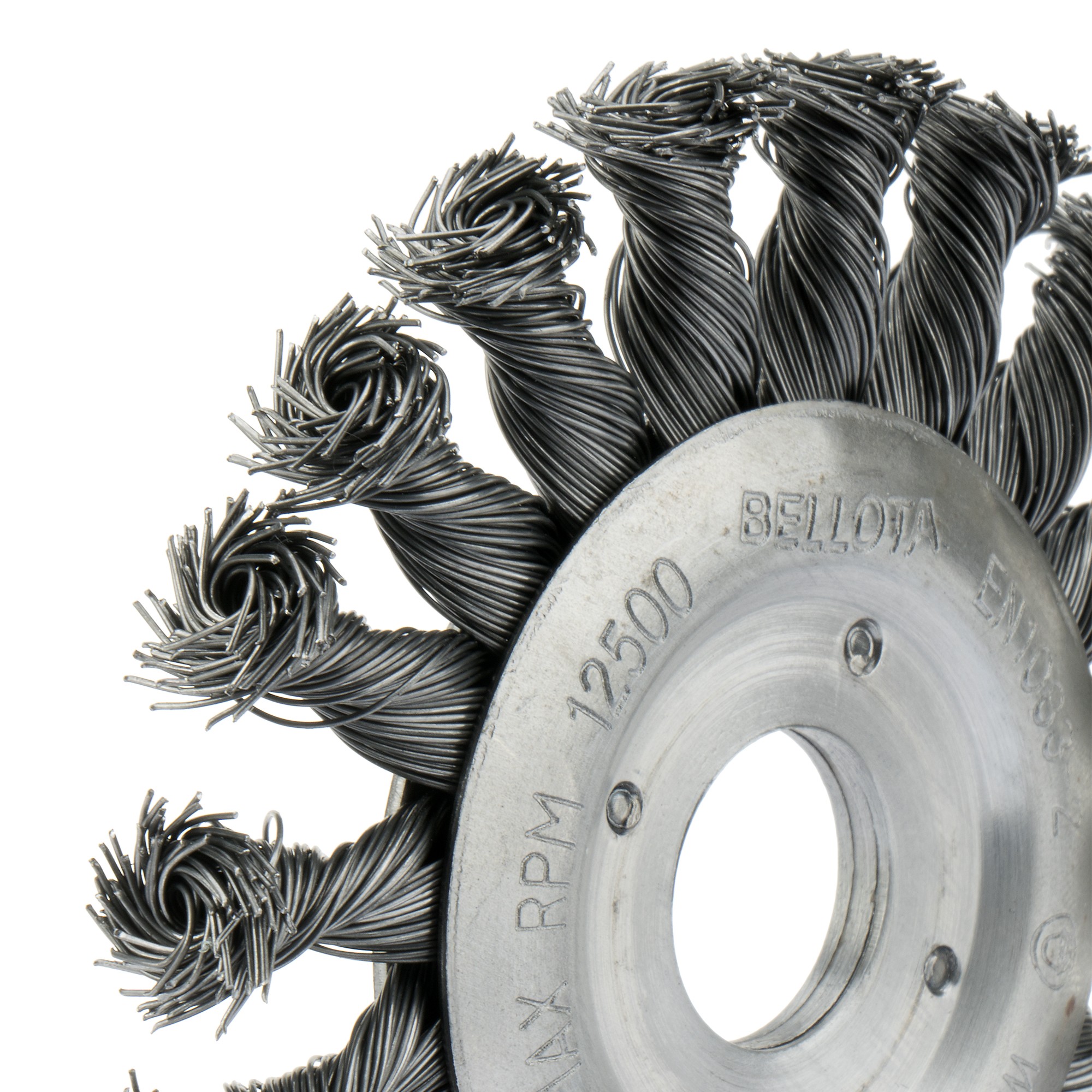 Cepillo circular, alambre de acero templado y trenzado / 50811