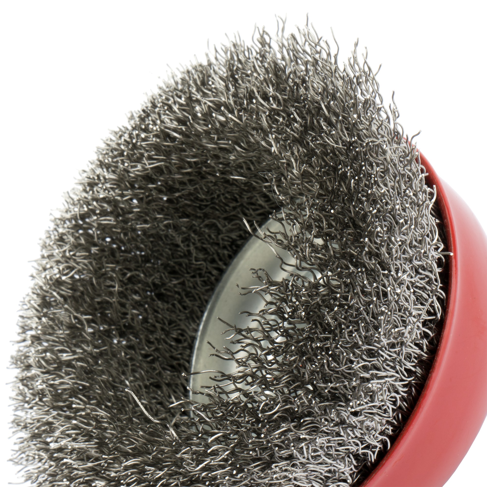 Cepillo de taza, alambre de acero inoxidable ondulado / 50812I