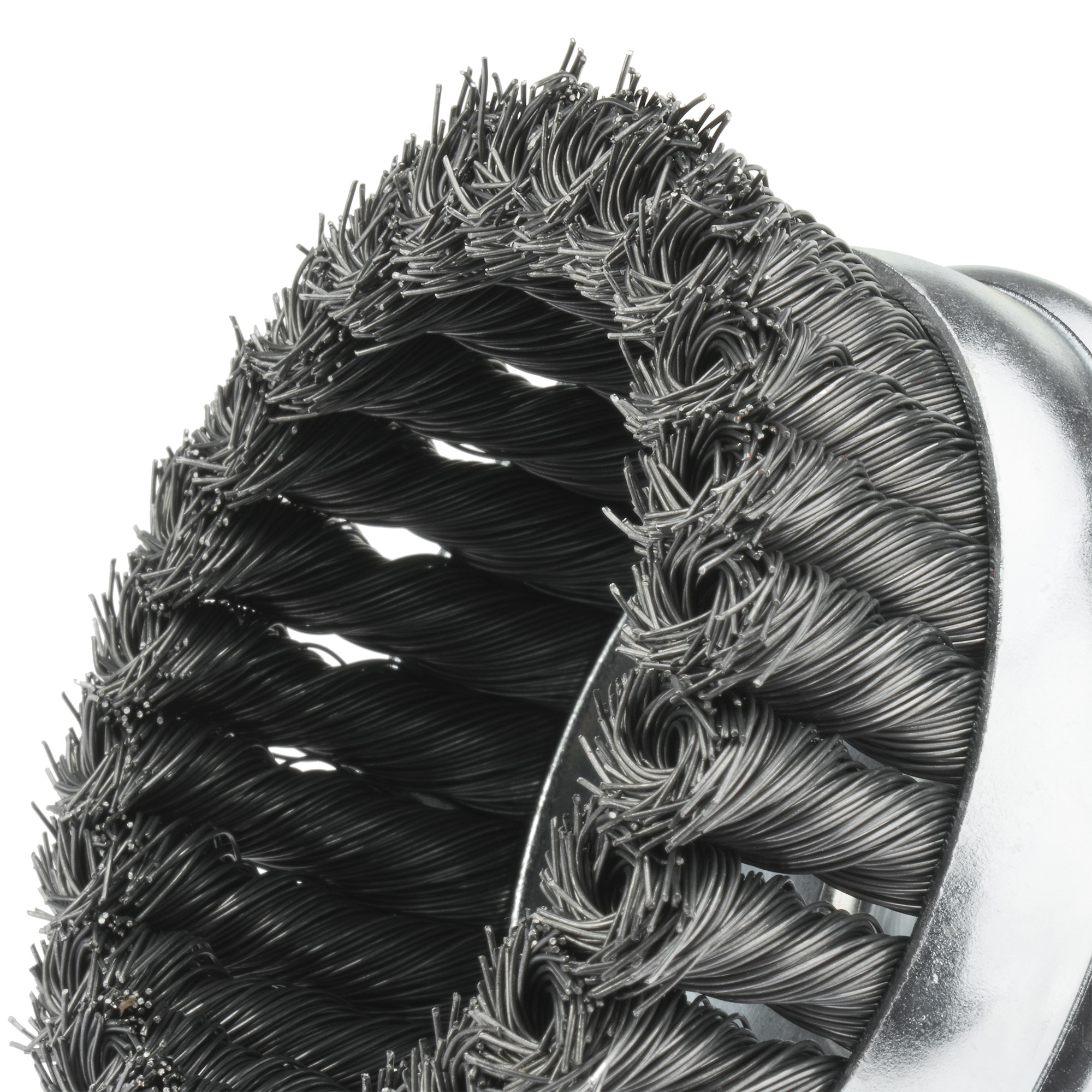 Cepillo de taza, alambre de acero templado y trenzado / 50813