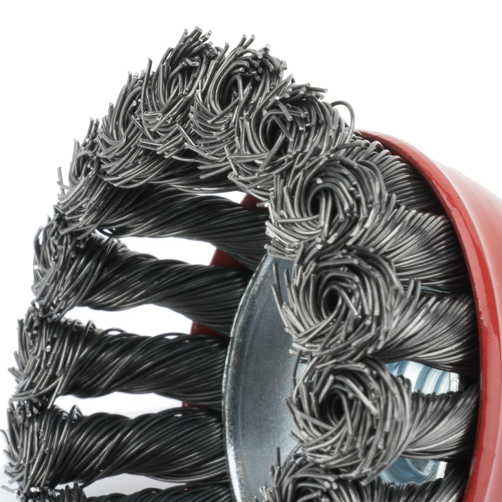 Cepillo de taza para altas revoluciones, alambre de acero templado y trenzado / 5081465