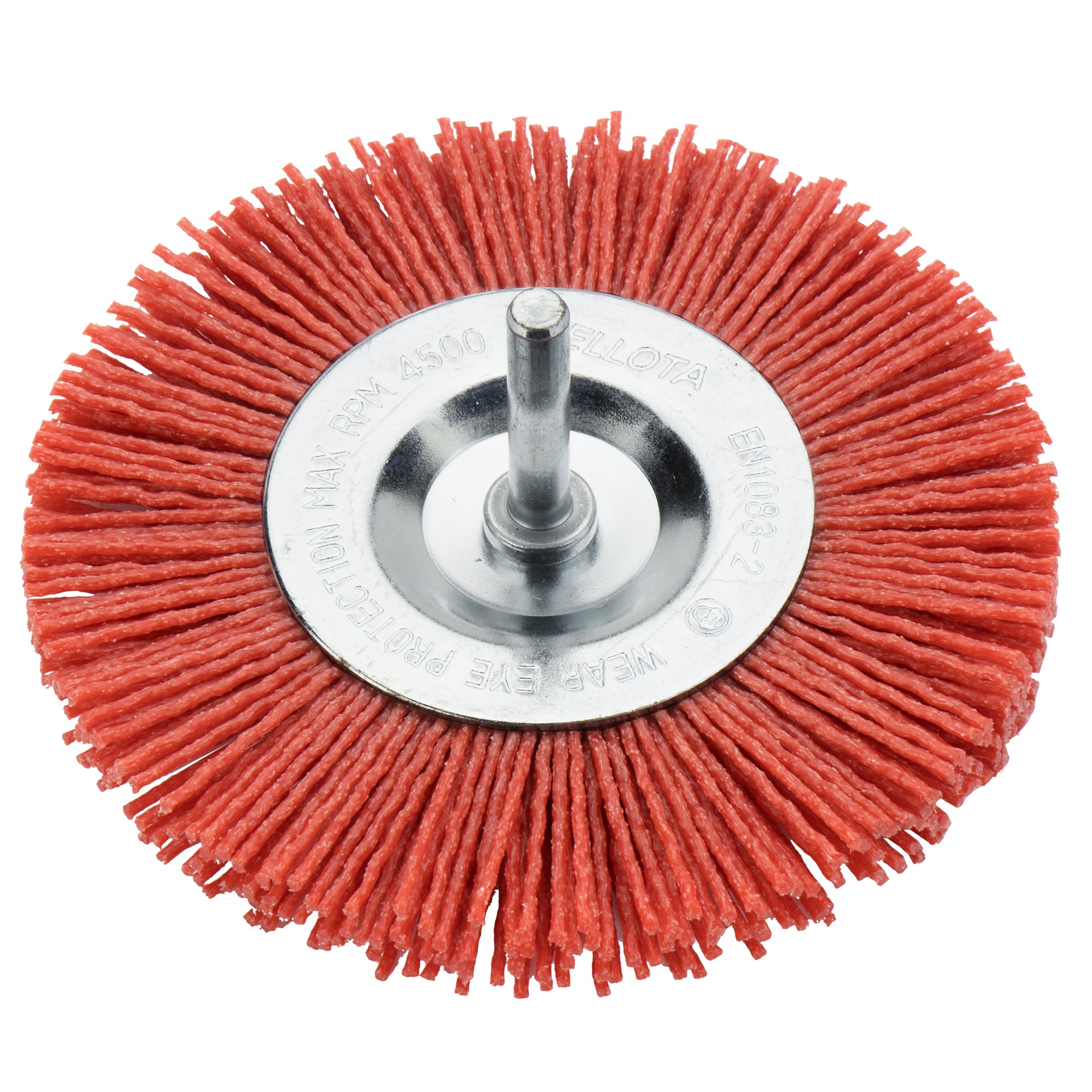 Cepillo circular con perno, hilo de nylon grano basto SiC 80  / 50825B