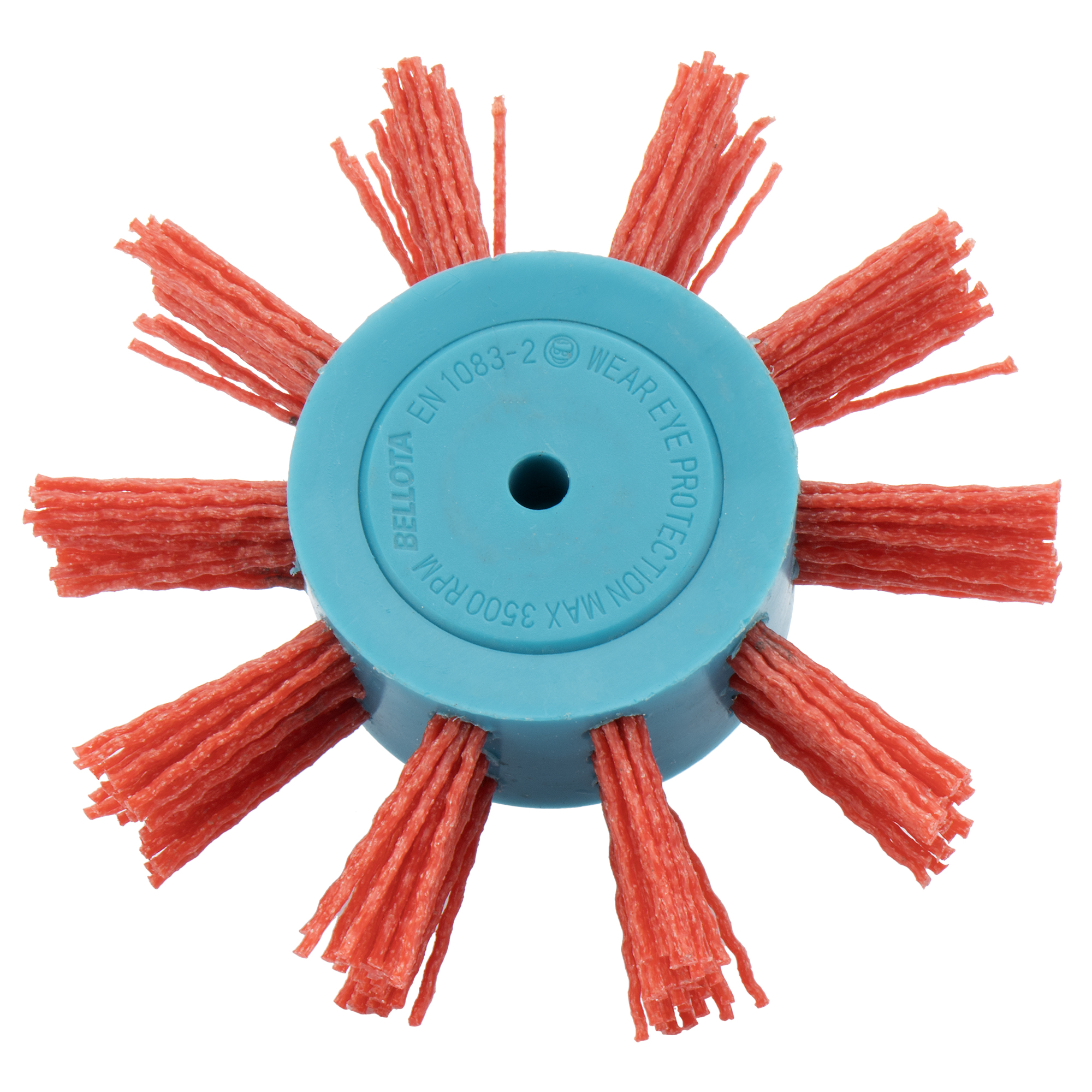 Cepillo abanico con perno, hilo de nylon grano basto SiC 80 / 50829B