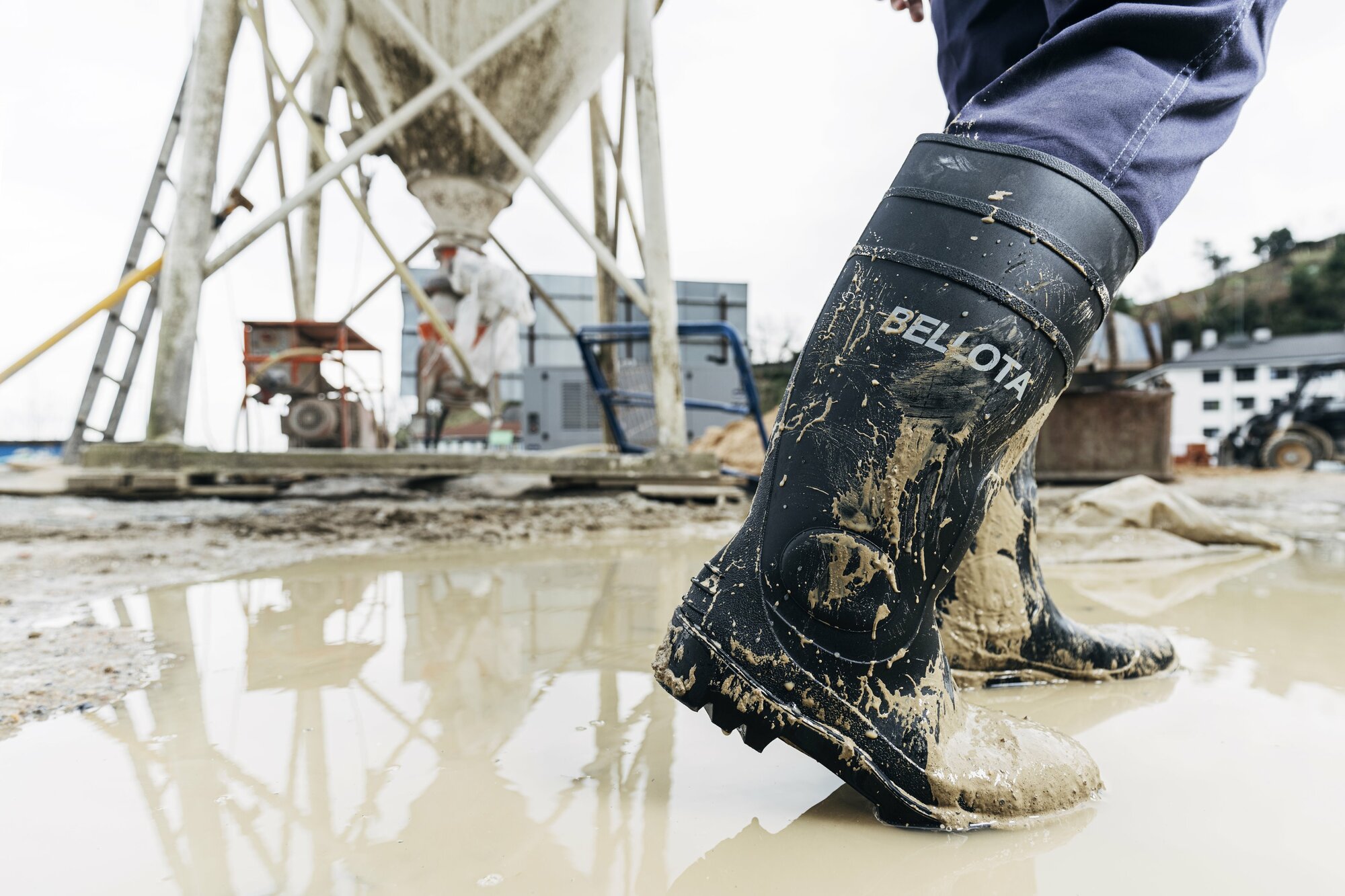 Bota de seguridad de agua PVC S5 Negro / 72243