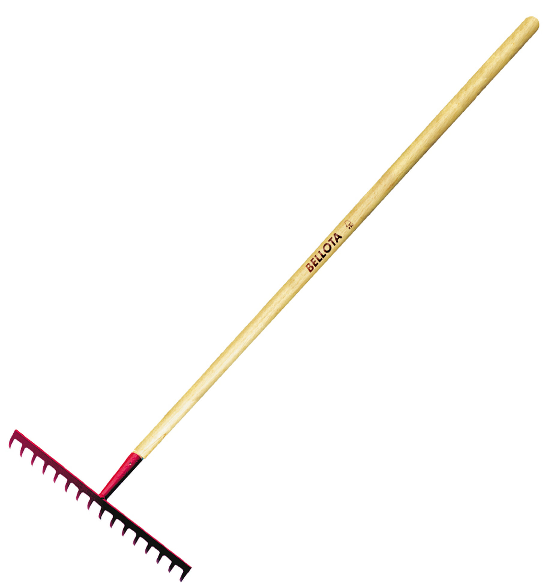 Rastrillo uso doméstico, con mango de madera, para limpiar, igualar y preparar la tierra / 952CML