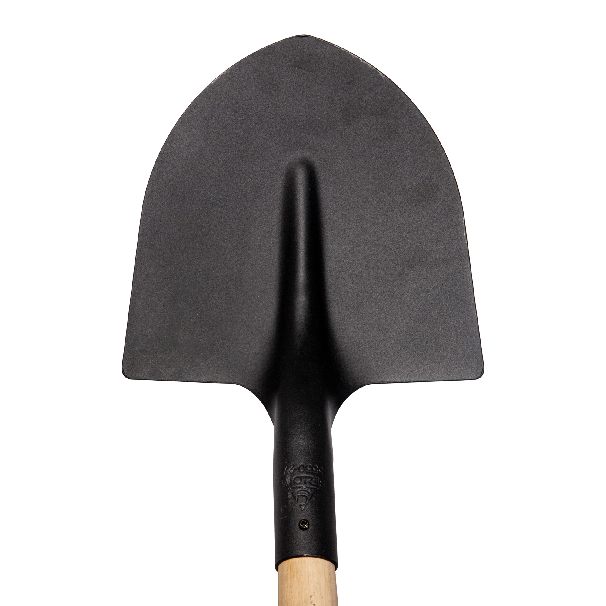 Pala punta con mango largo sin barnizar para cavar y recoger escombros / 5550M