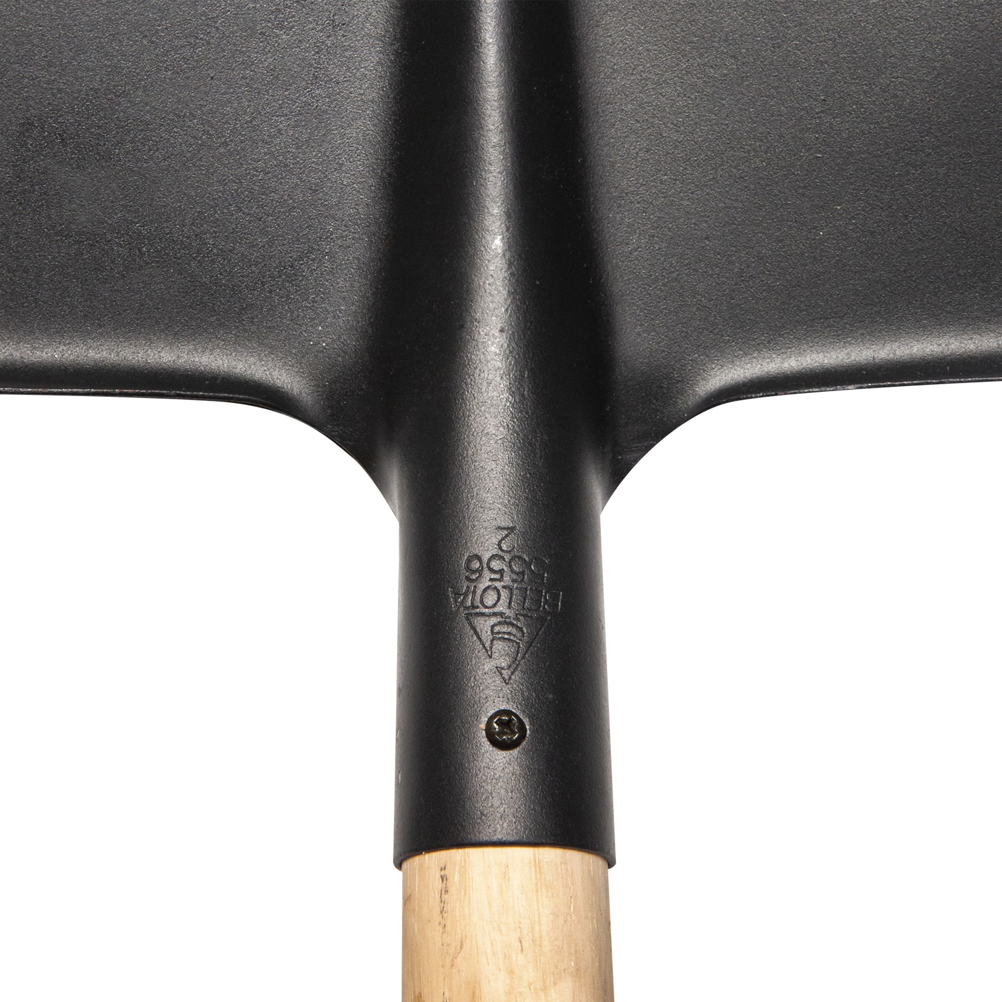 Pala punta redonda con mango recto sin barnizar para cavar y recoger escombros / 5556M