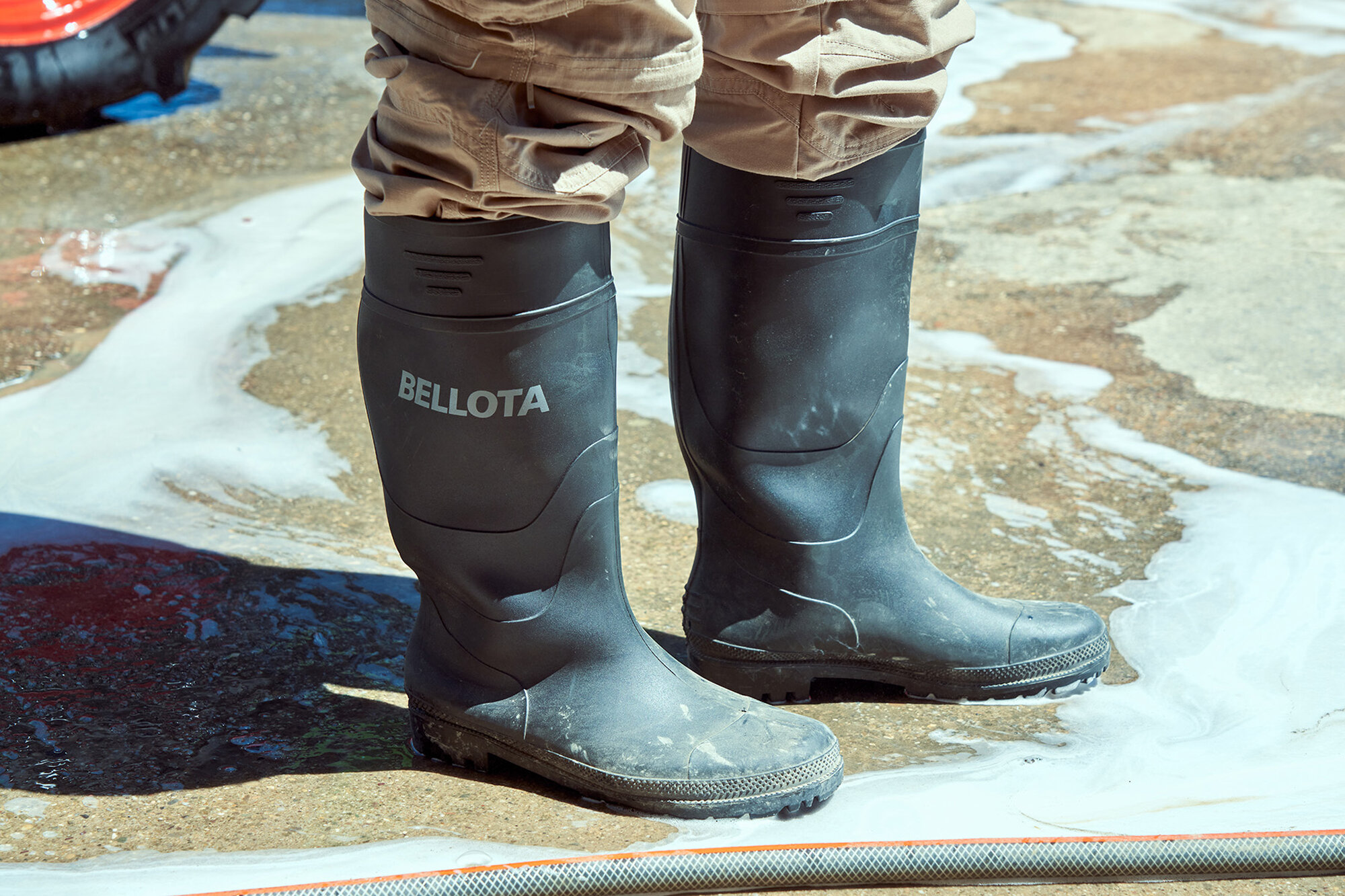 Bota de trabajo de agua PVC OB Negro / 72241B