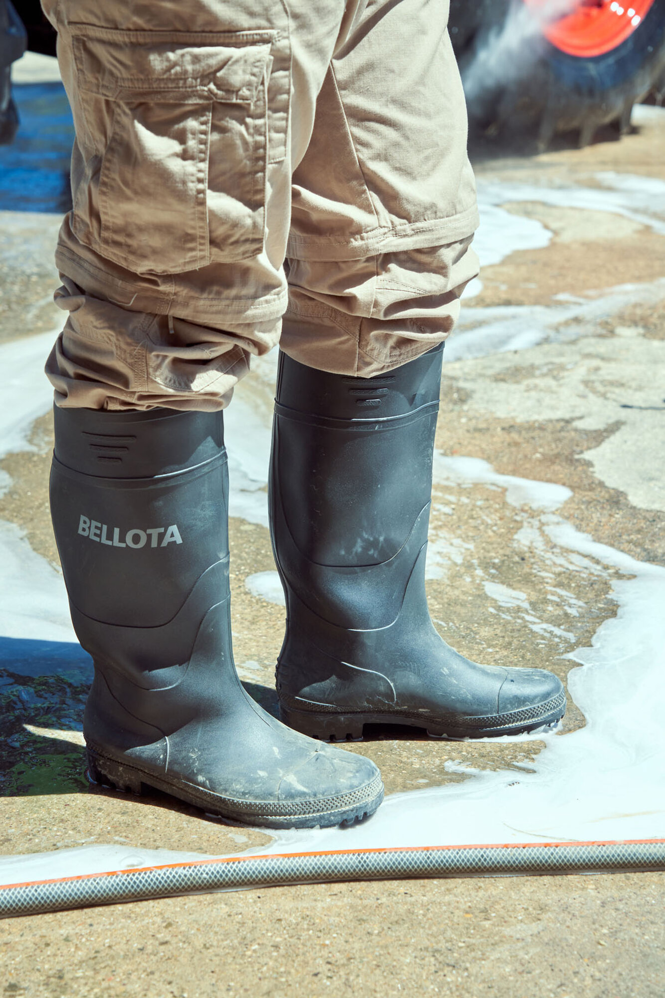 Bota de trabajo de agua PVC OB Negro / 72241B