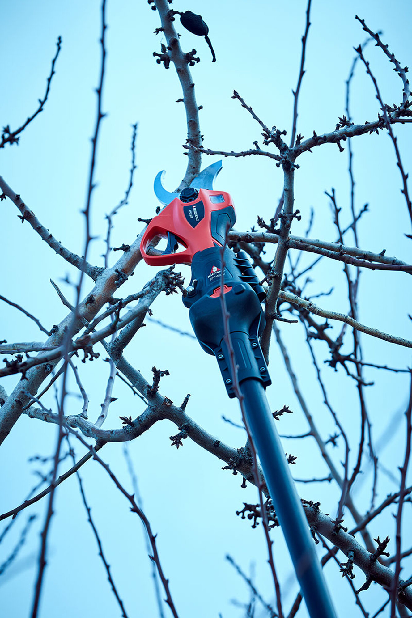 Pértiga extensible hasta 2,2m compatible con las tijeras eléctricas a batería  de la primera generación/ EPP1EXTP