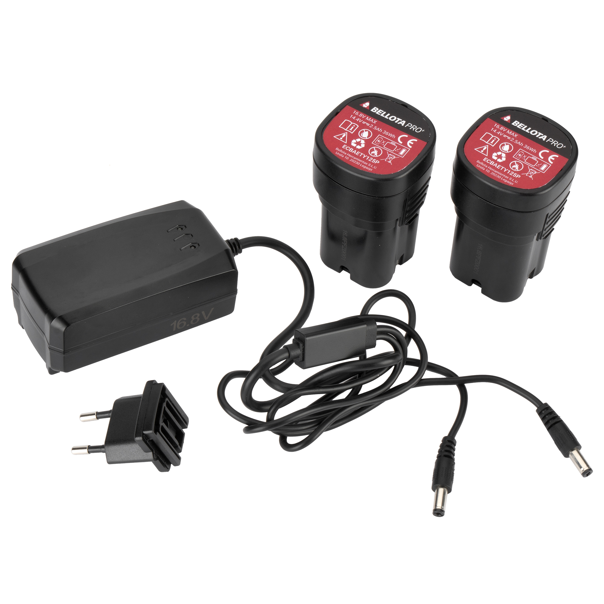 Cargador de 2 vías para batería de atadora eléctrica sin cable / ECCHETY