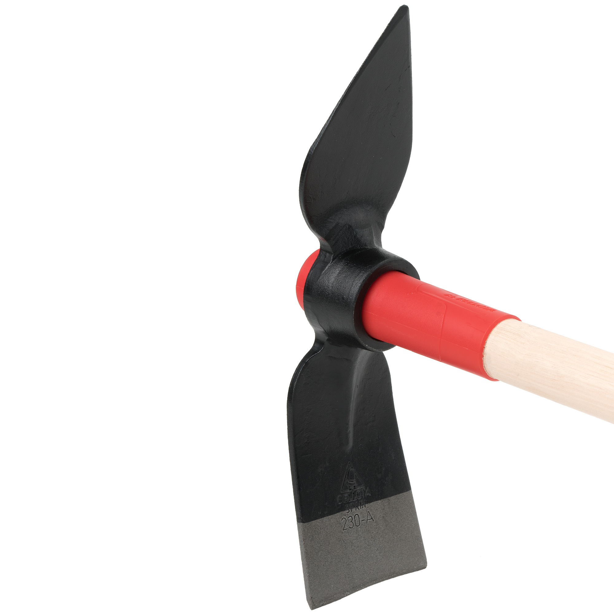 Azadilla forjada con sistema antigiro, cabeza de doble uso, azada pico y horquilla con mango de madera certificada / HOE230AW