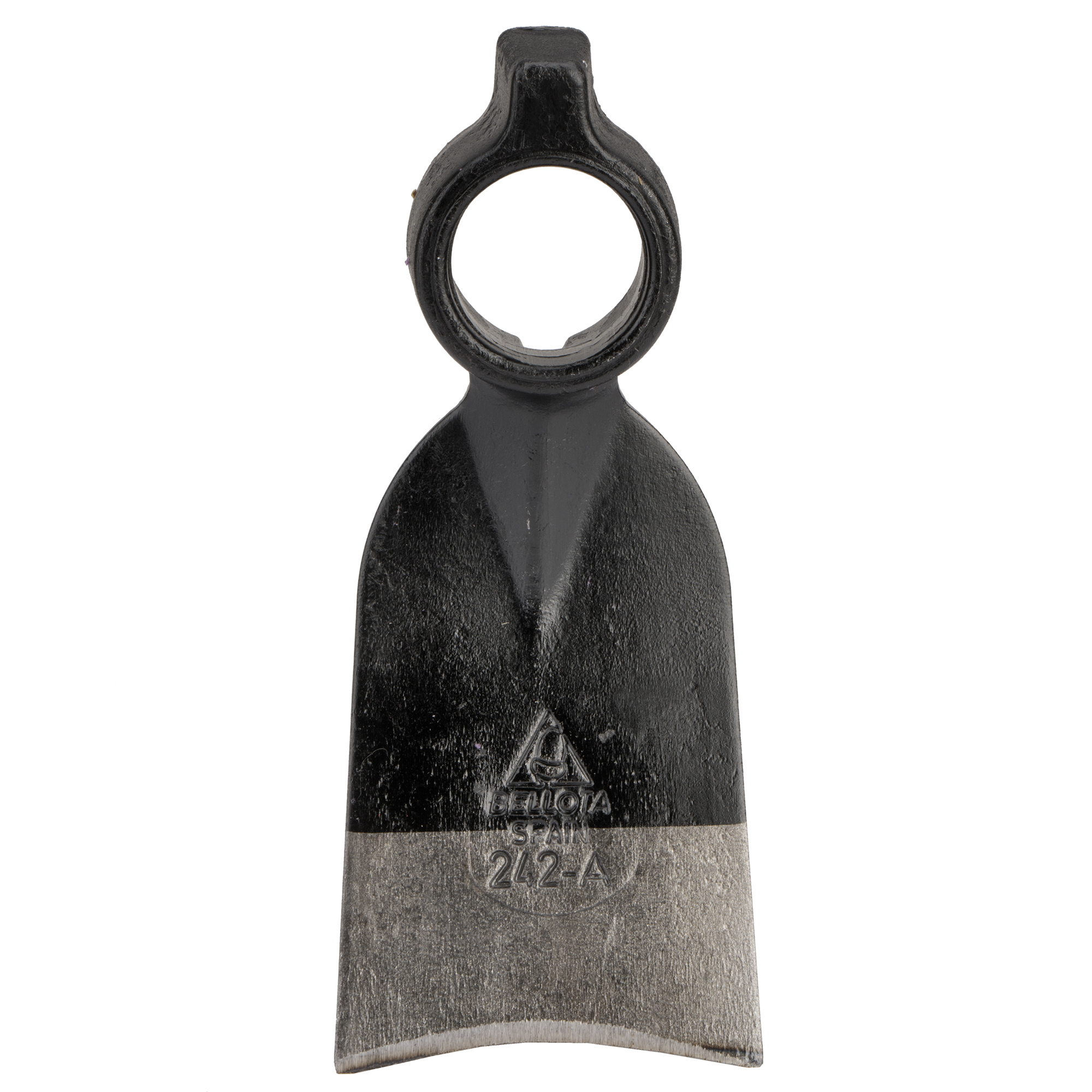 Azada forjada con sistema antigiro,  para plantar parterres y zonas de rocalla. Martillo en el ojo. / HOE242