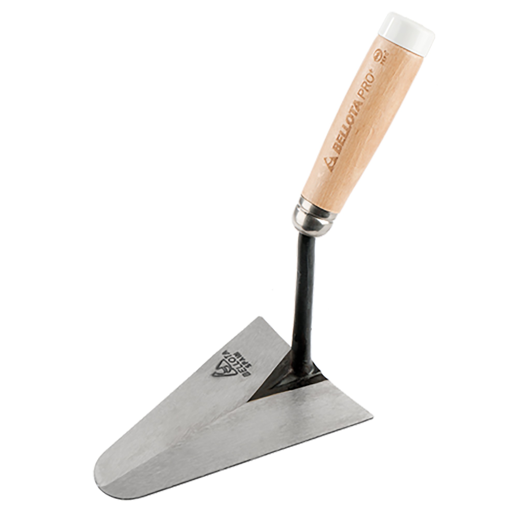 Paleta Pro catalana con mango de madera y taco para trabajos de albañilería y alicatado / TRF41PB