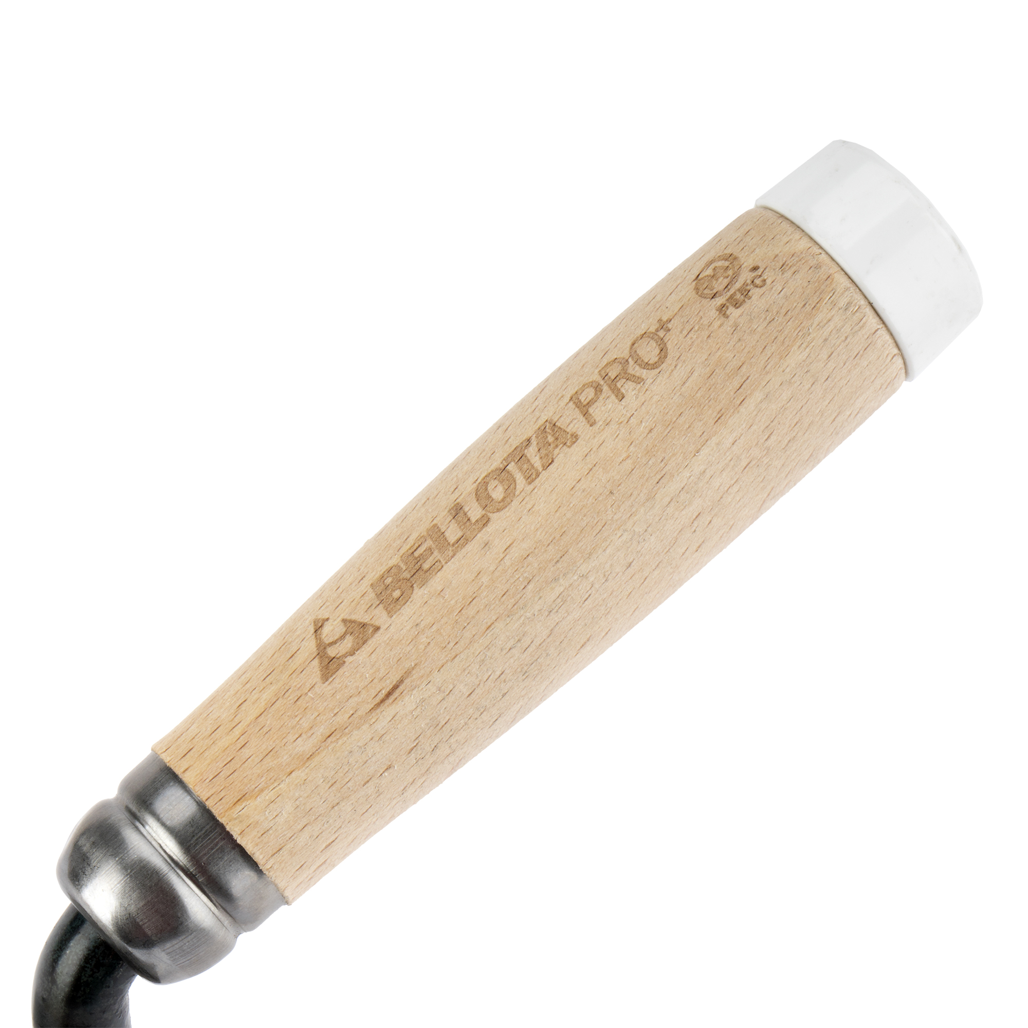 Paleta Pro madrileña con mango de madera y taco para trabajos de albañilería y alicatado / TRF42PB