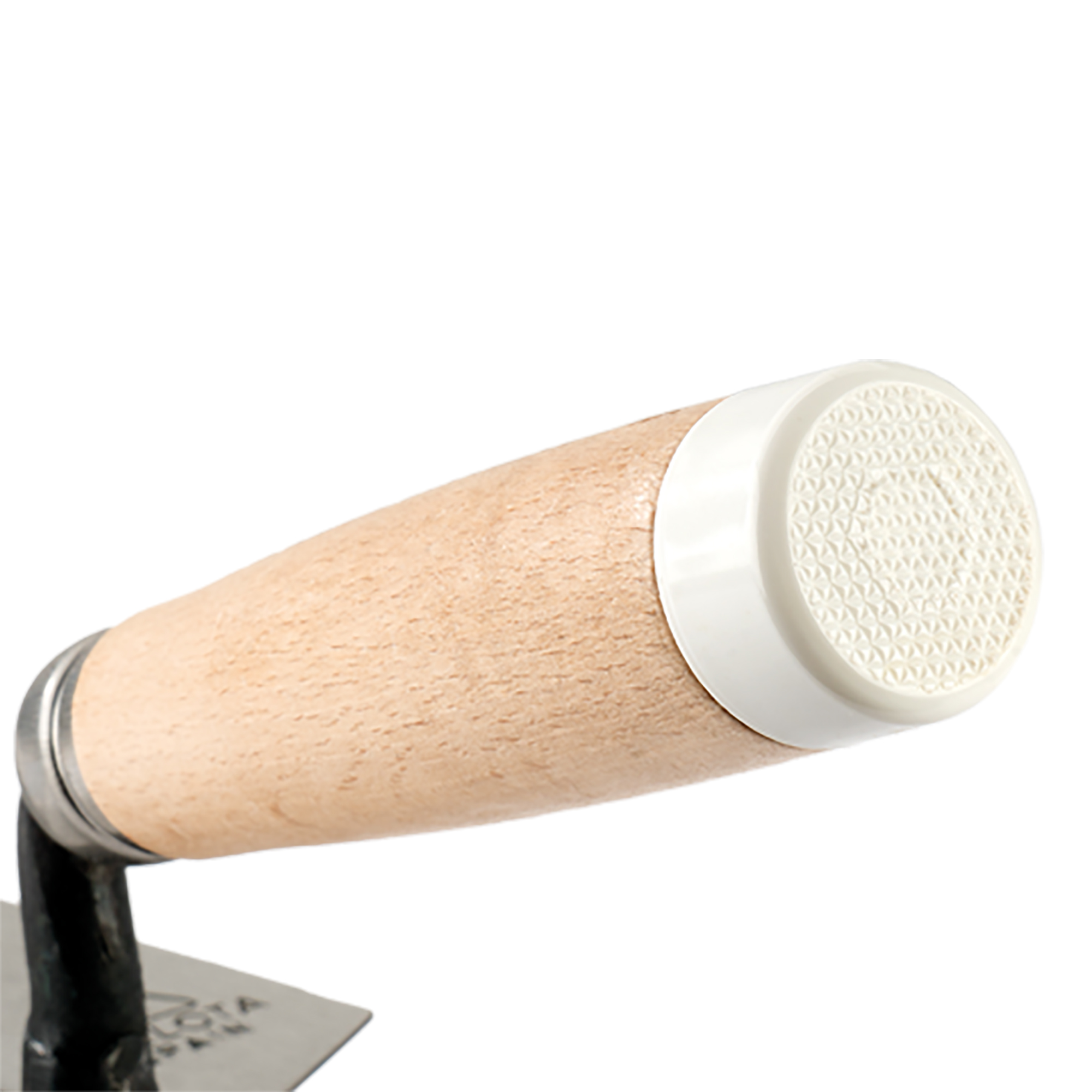 Paleta Pro madrileña con mango de madera y taco para trabajos de albañilería y alicatado / TRF42PB