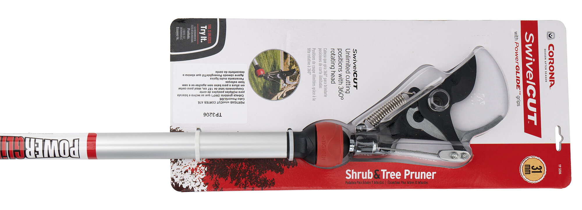 Tijera pértiga 360º- 1,5 m - 30mm / TP3206