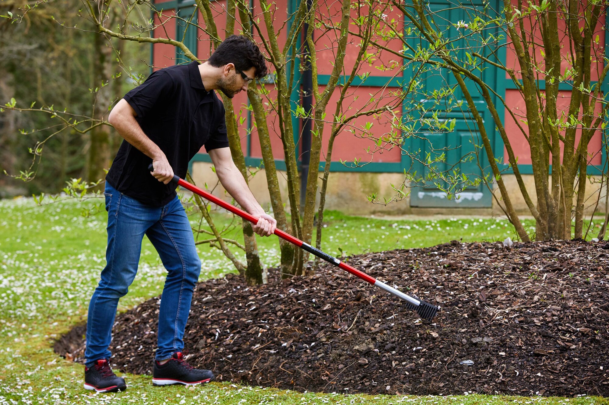 Rastrillo nivelador - 14 púas- Mango Aluminio / RK64060