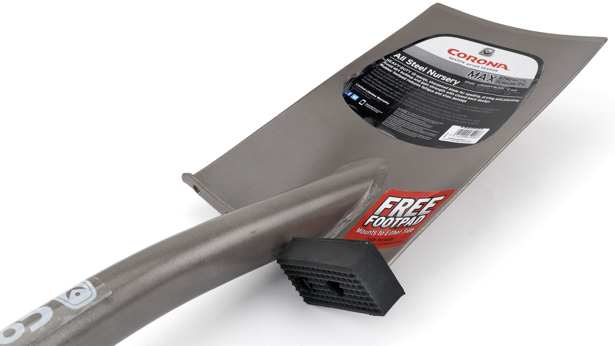 Pala de acero- hoja recta- 30,50cm / AS90030