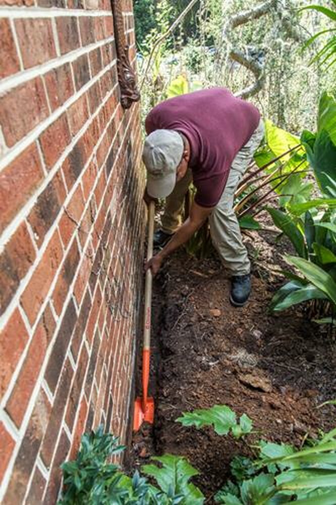 Pala para zanjas- 10cm- 35º-Mango de madera / SS64104