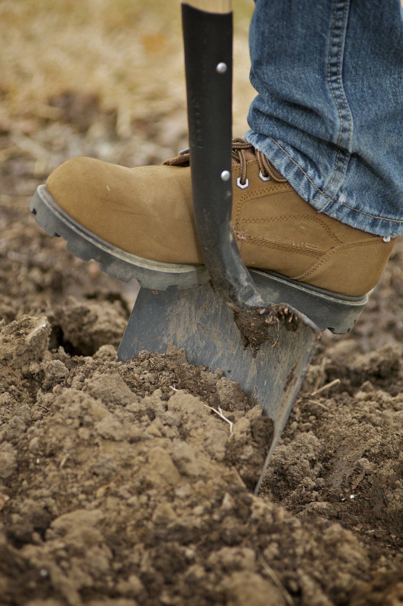 Pala de Riego- Punta redonda- Mango madera / SS65500