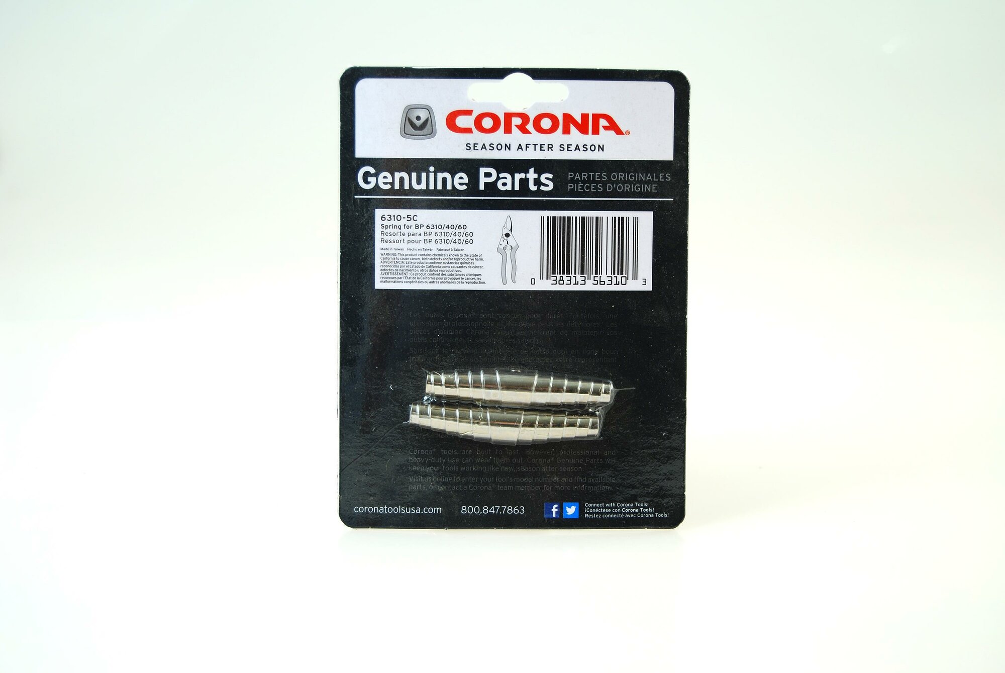 Muelles para tijera de una mano BP6340 y BP6360 / 63105C