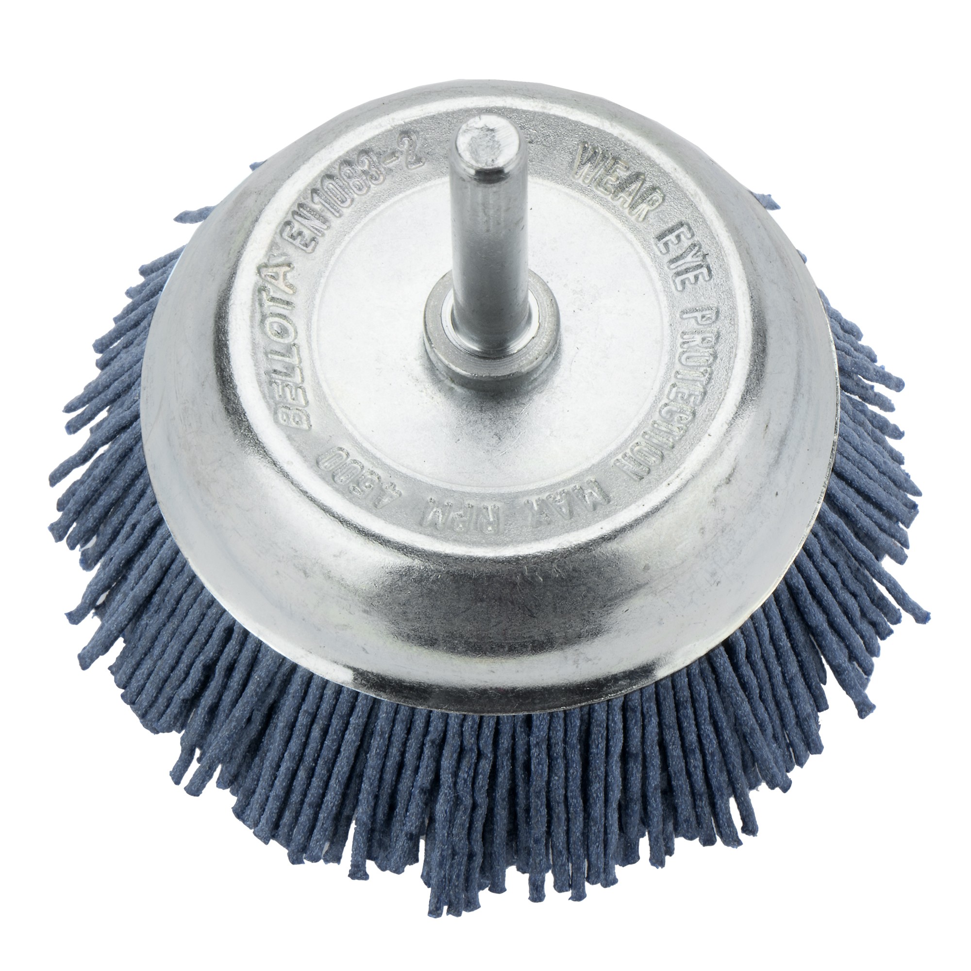 Cepillo de taza con perno, hilo de nylon grano fino SiC 180 / 50826F