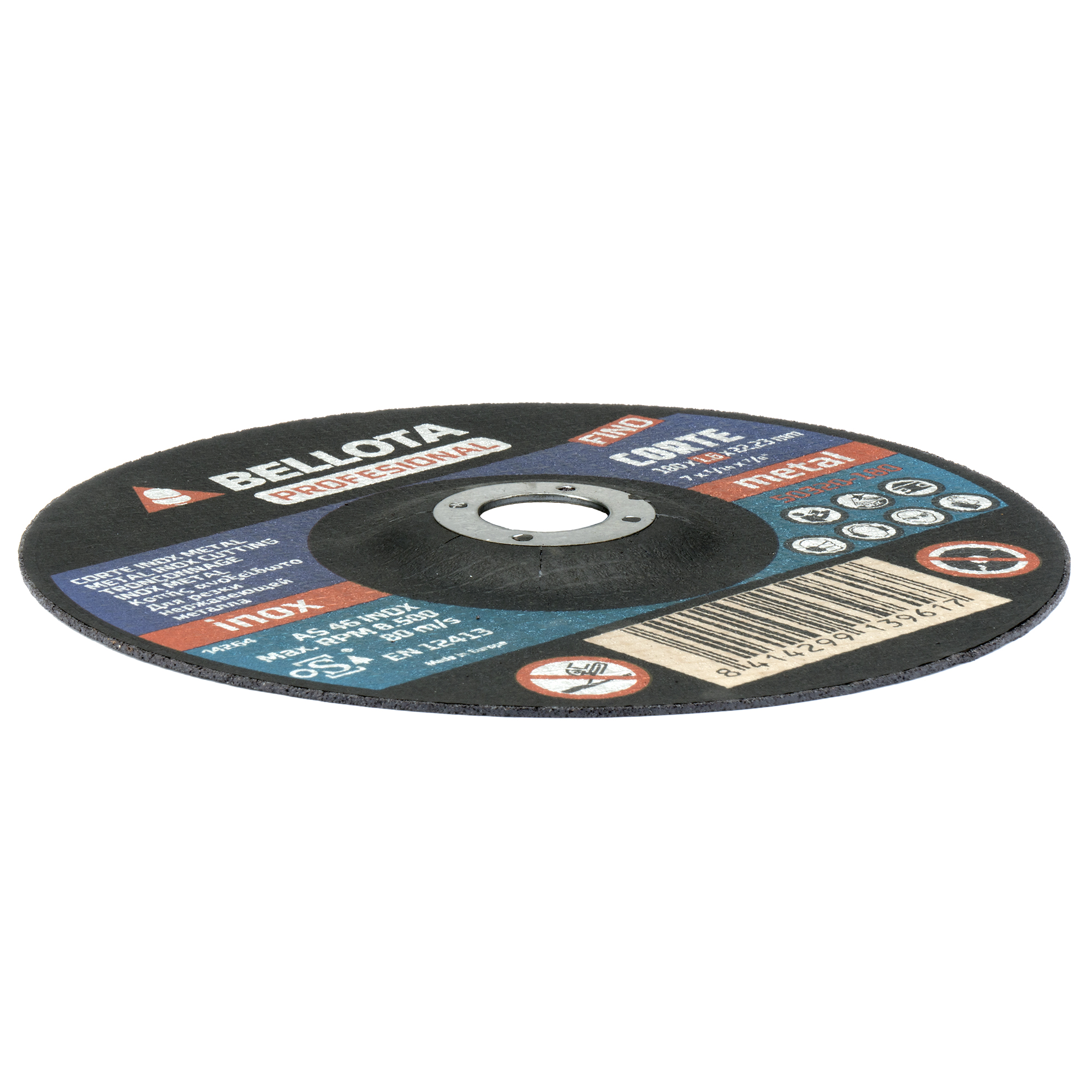 Disco abrasivo profesional fino para corte inox-metal, 1-1,9 mm / 50320