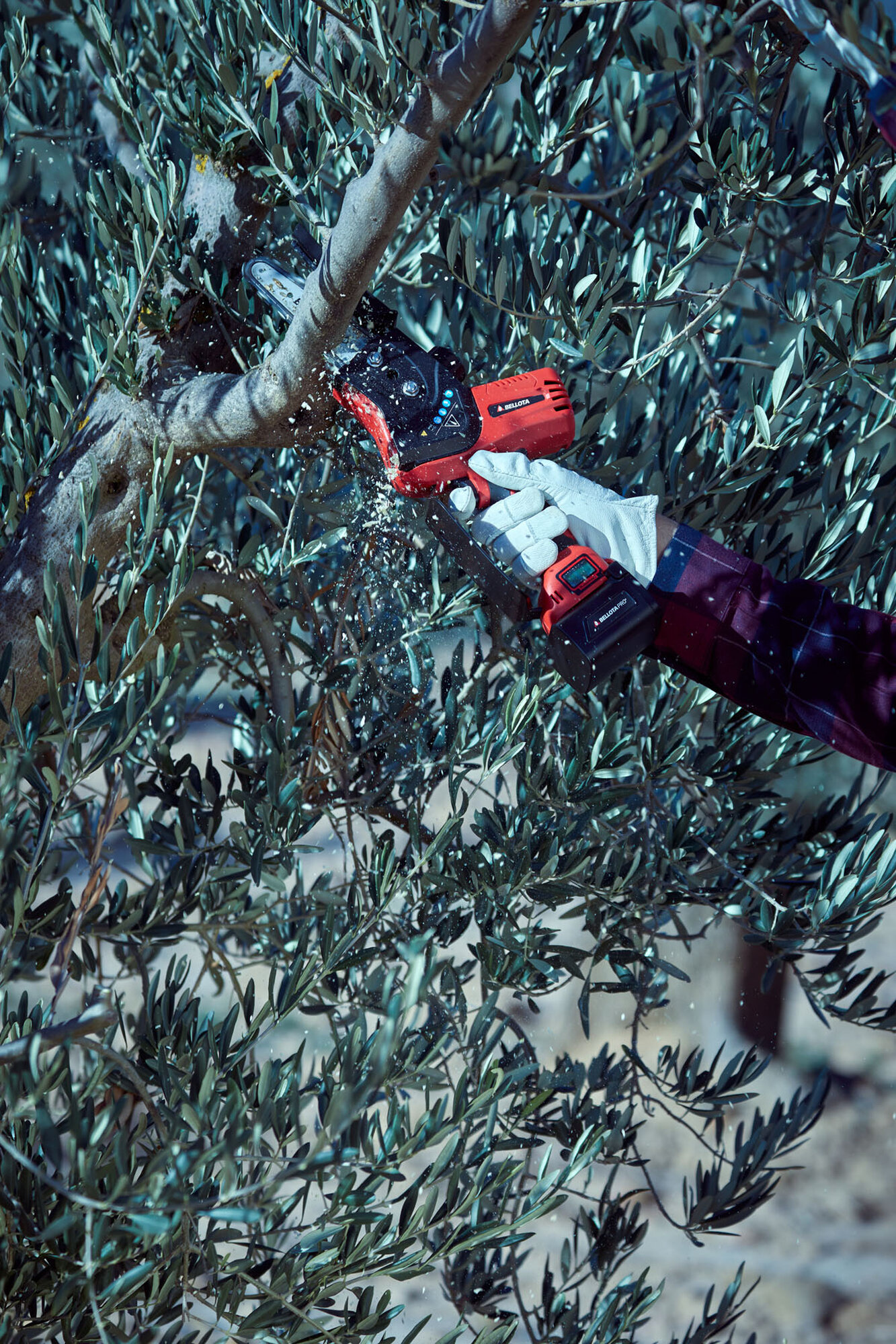 Motosierra eléctrica sin cable, con batería de Litio Ion, capacidad de corte 110mm / ECS1100P