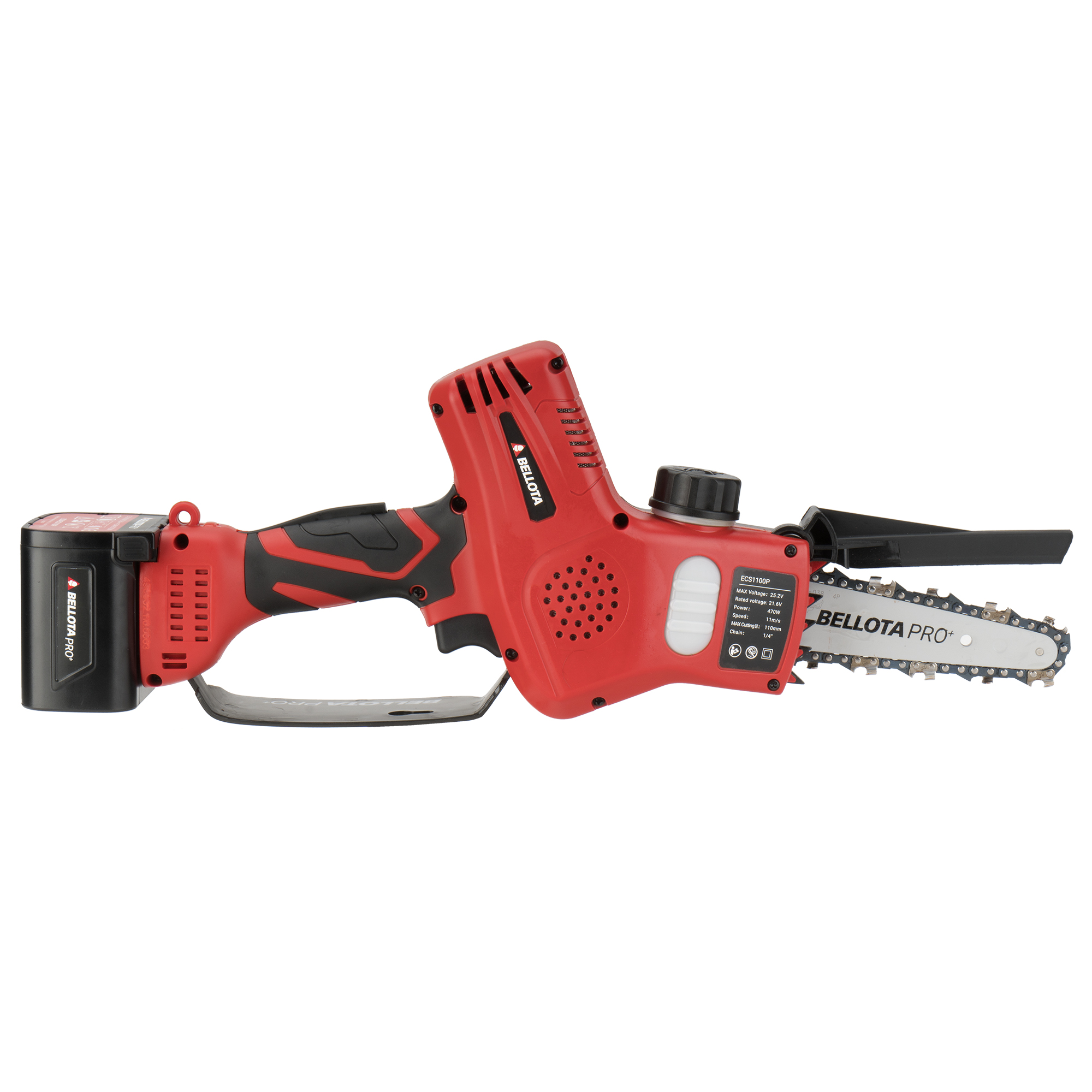 Motosierra eléctrica sin cable, con batería de Litio Ion, capacidad de corte 110mm / ECS1100P