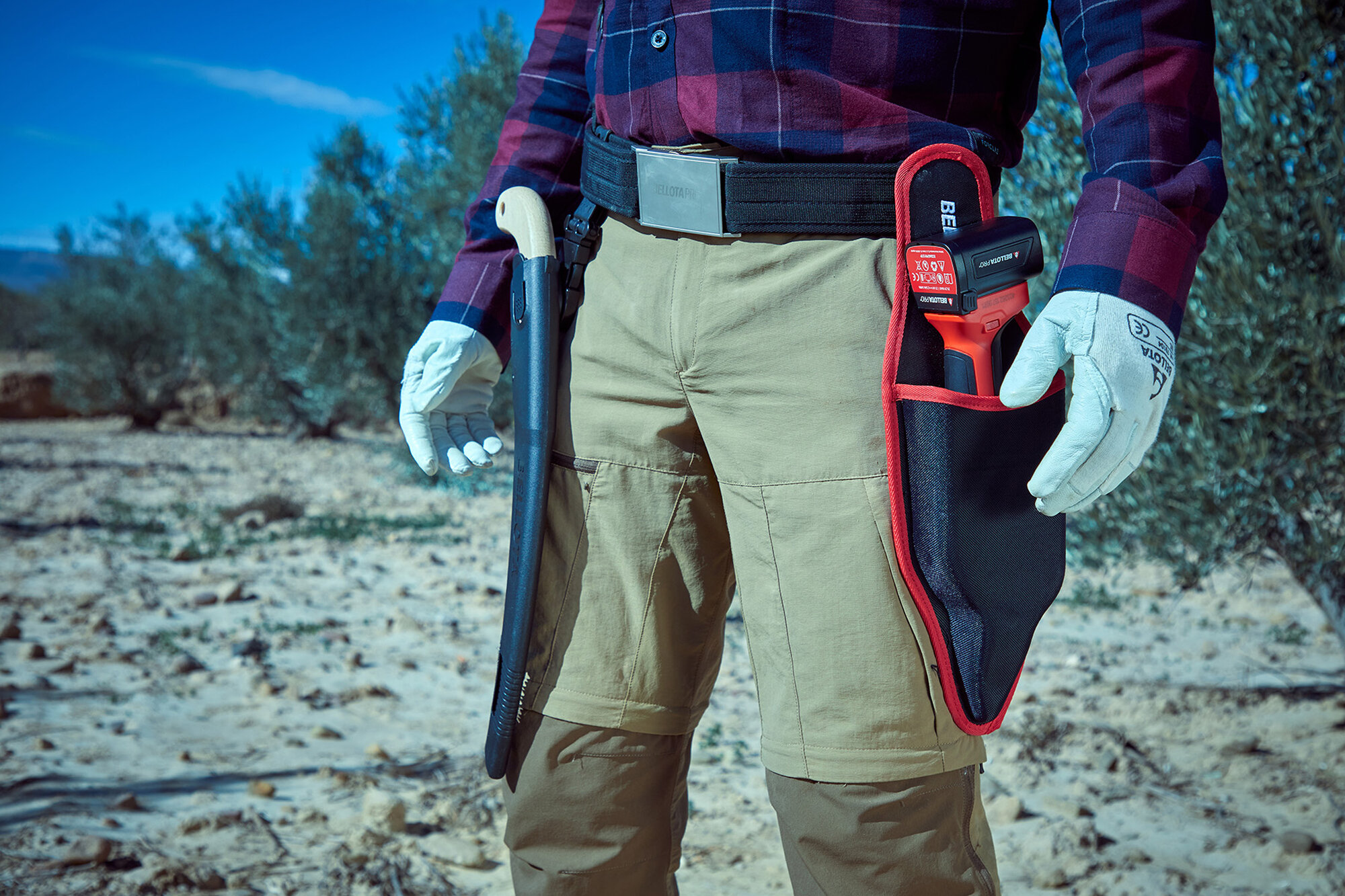 Cinturón con arnés para colgar fundas de herramienta eléctrica / ECBEPR1P