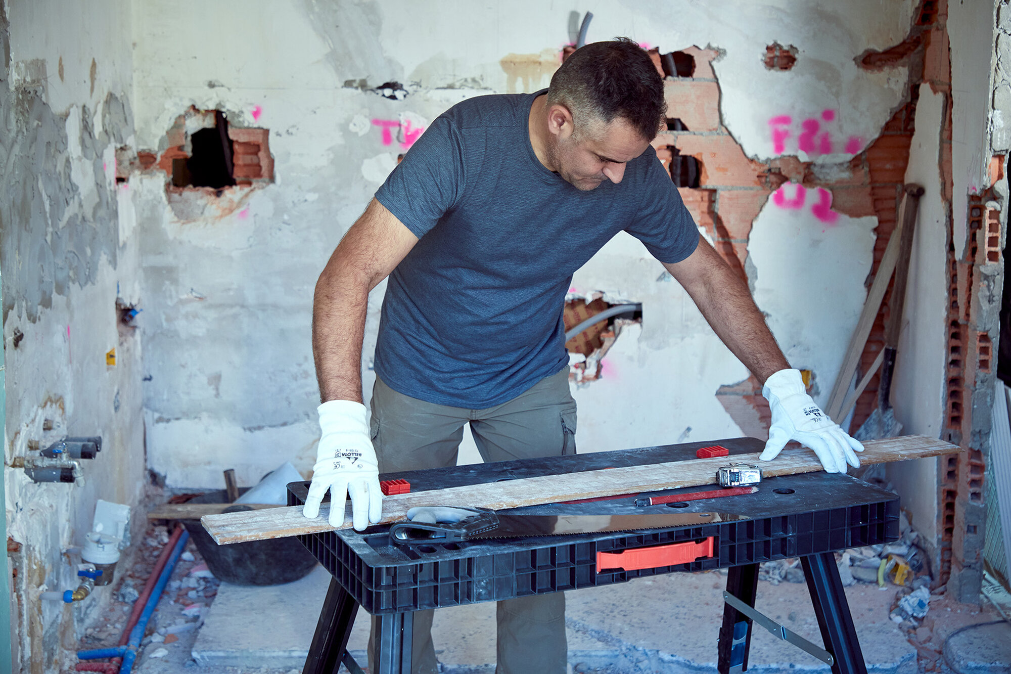 Banco de trabajo plegable y regulable en 3 alturas / FWB