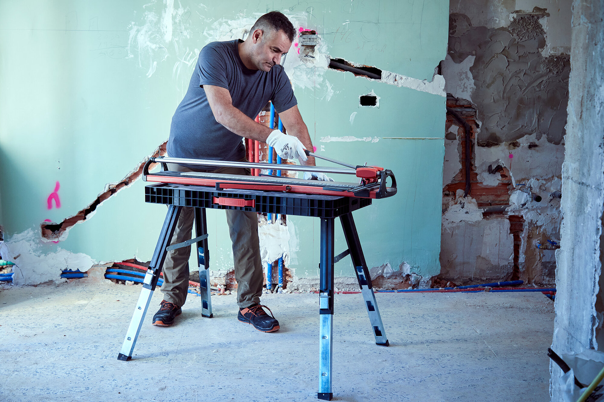 Banco de trabajo plegable y regulable en 3 alturas / FWB