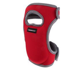 Rodillera de jardín viscoelástica y ajustable Roja