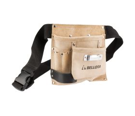 Cinturón porta-herramientas de piel con 3 bolsillos / PC3BOL