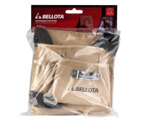 Cinturón porta-herramientas de piel con 3 bolsillos / PC3BOL