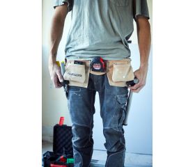 Cinturón porta-herramientas de piel con 6 bolsillos / PC6BOL