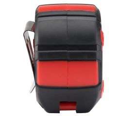 Flexómetro bimaterial negro en mm y pulgadas 5 m x 27 mm / 500155