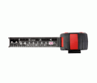 Flexómetro bimaterial negro en mm y pulgadas 5 m x 27 mm / 500155