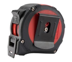 Flexómetro bimaterial negro en mm y pulgadas 5 m x 27 mm / 500155