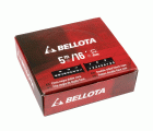 Flexómetro bimaterial negro en mm y pulgadas 5 m x 27 mm / 500155
