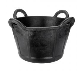 Cubo de caucho espuerta 37 litros y 4 asas negro / BKCESPU37BP